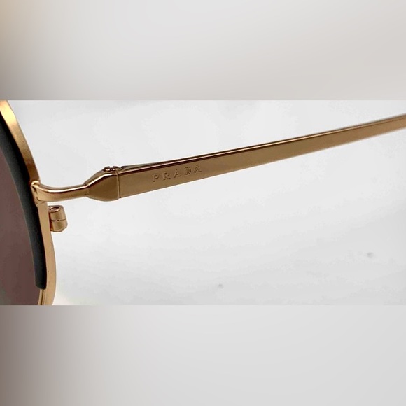 Authentic Prada Women's Sunglasses Gold & Brown - Picture 6 of 10